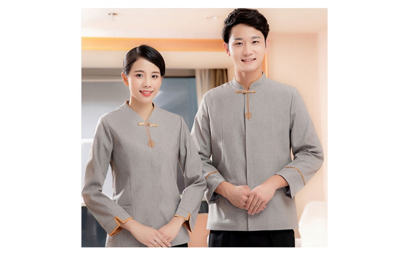 酒店客房保潔服務(wù)員工作服長(zhǎng)袖秋冬裝物業(yè)餐飲PA保潔員后勤阿姨服